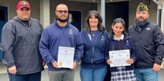 Veterans of Foreign Wars Post 1716 student teacher award