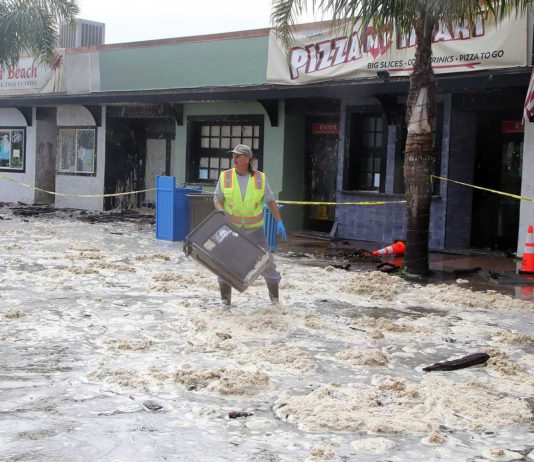 capitola village high surf flooding