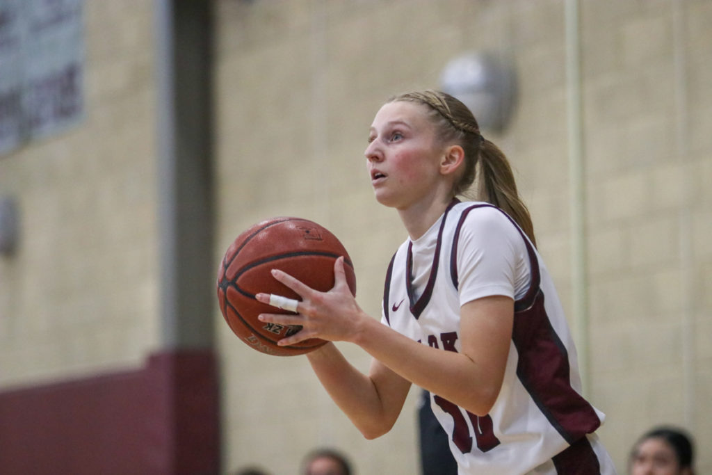 Image for display with article titled Sharks’ senior leadership leads to hot start | Girls basketball