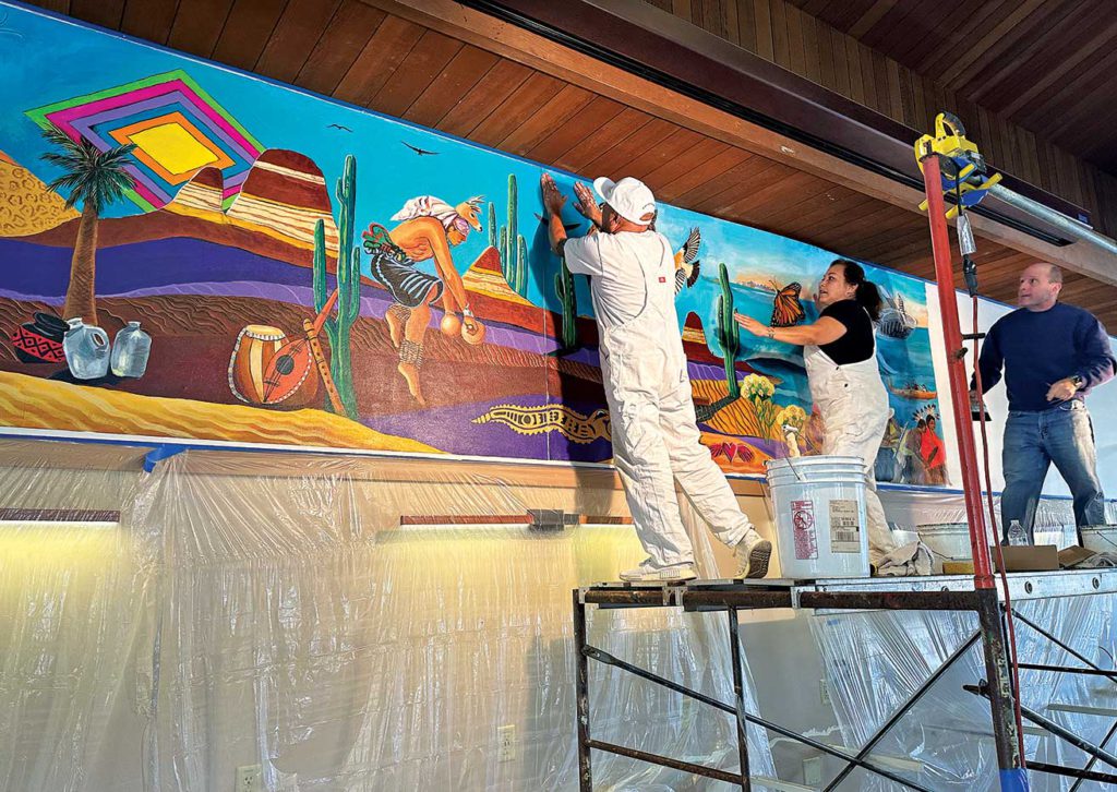 Image for display with article titled New mural unveiled at Cabrillo College