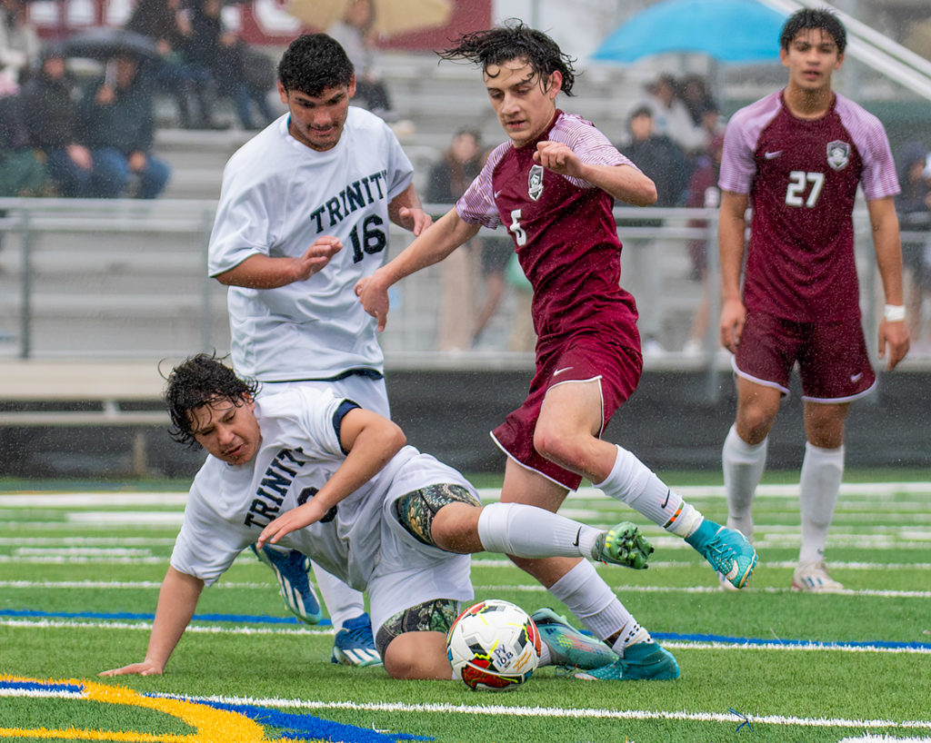 Image for display with article titled Sharks on course for program’s first ever league title | Boys soccer