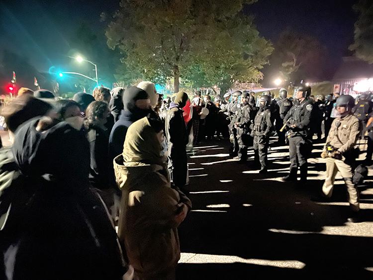 Police dismantle UCSC encampment, arrest dozens