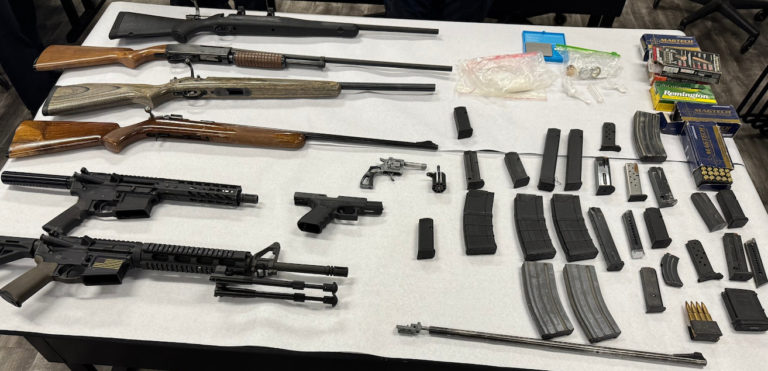 Stolen pickup leads to weapons seizure, arrests