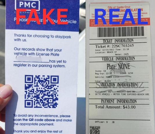 Two tickets side by side