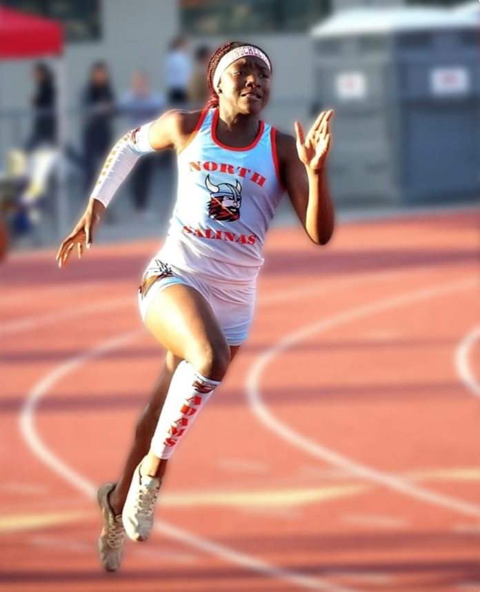 Clara Adams_North Salinas track