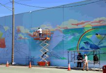 Hijos del Sol mural taking shape in Pajaro