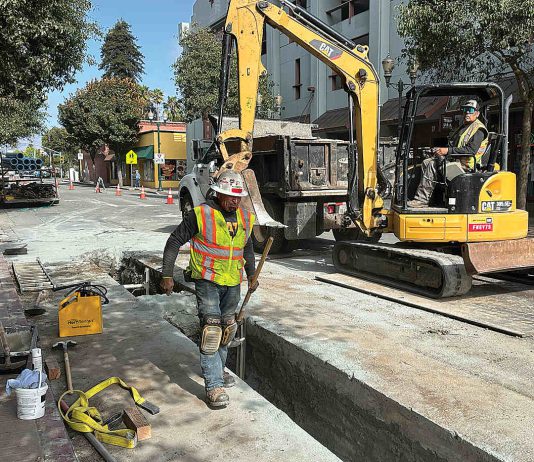 Water main work heads up Beach Street