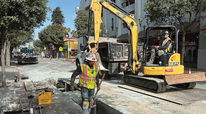 Water main work heads up Beach Street