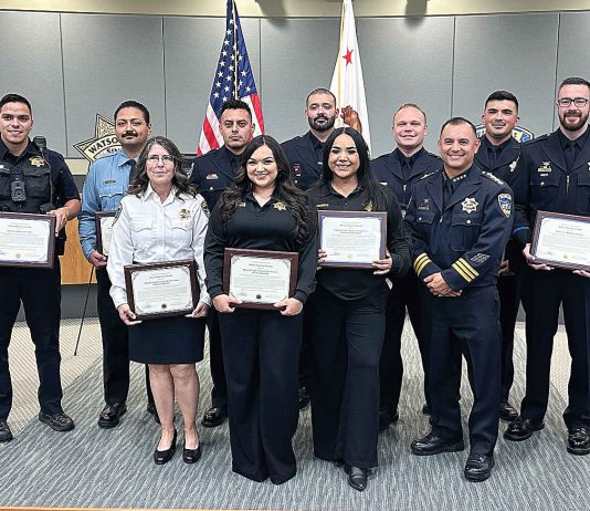 Watsonville Police Department holds awards ceremony for outstanding employees