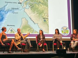 An ocean view, pollution included