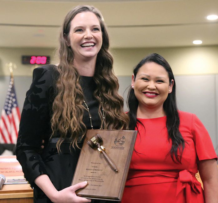 New mayor with Maria O