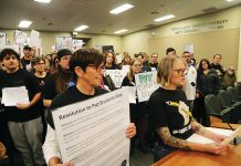 PVUSD teachers, staff stage layoff protest