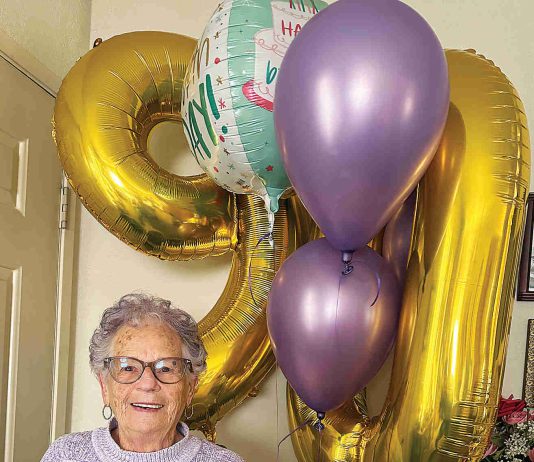 Bobeda reflects on a life in Watsonville Betty Bobeda poses in front of the balloons she received for her 90th birthday