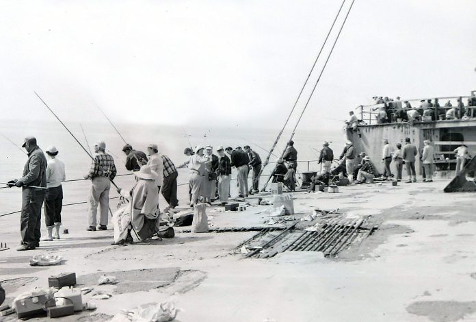 archive seacliff fishers A crowd gathers on the deck of the SS Palo Alto, colloquially known as the “Cement Ship,” on May 31, 1954.