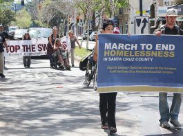 Photo story: Group marches in support of homeless community