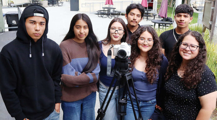 Students honored for their ‘Limitless Potential’ Video Production students Martin Avalos, left, with Lupita Vega, Emily Hernandez, Balian Hipolito, Julissa Bejar, Adrian Alonzo, and teacher Maria Bonner.