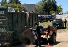 Crews begin cleanout of Airport Boulevard encampment