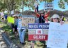 Marchers protest detention facility in Gilroy