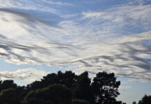 Arturo De Cordoba of Aptos captured these unusual clouds.