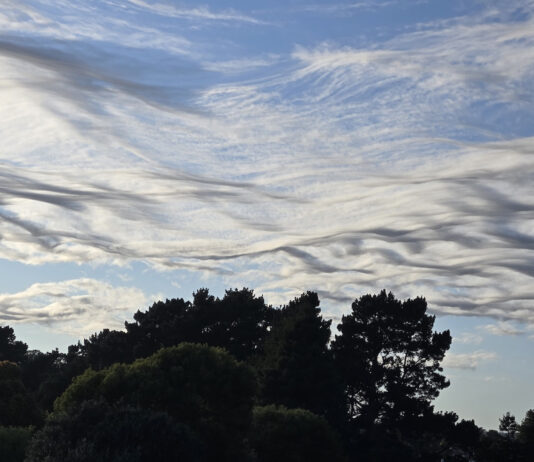 Arturo De Cordoba of Aptos captured these unusual clouds.