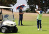 Alexander Wigginton (left) and Michael Kirihara work through a round of golf Wednesday at the Pajaro Valley Golf Club.(Tarmo Hannula/The Pajaronian)