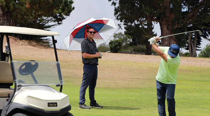 Pajaro Valley Golf Club celebrates 100th year Alexander Wigginton (left) and Michael Kirihara work through a round of golf Wednesday at the Pajaro Valley Golf Club.(Tarmo Hannula/The Pajaronian)