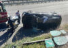 Morning rollover crash snarls traffic