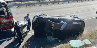 Morning rollover crash snarls traffic