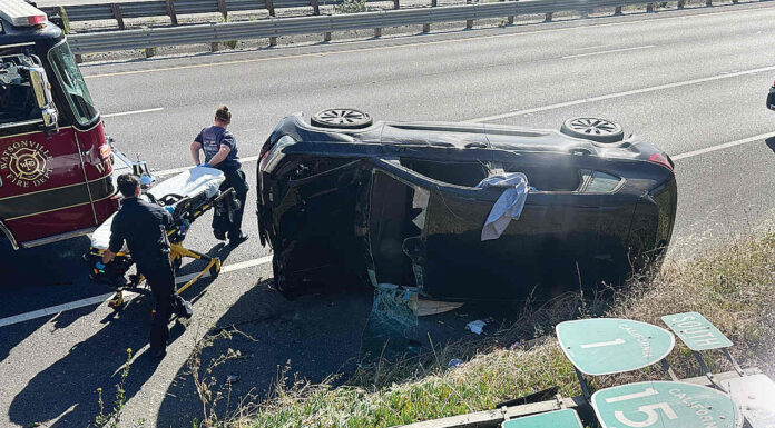 Morning rollover crash snarls traffic