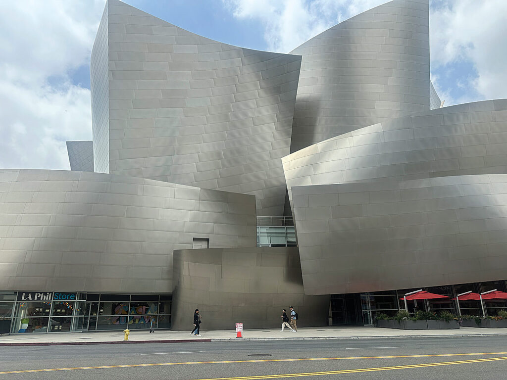 The Walt Disney Concert Hall on South Grand Avenue in downtown Los Angeles first opened in 2003. (Tarmo Hannula/The Pajaronian)