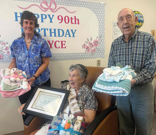 90-year old celebrated for helping new parents