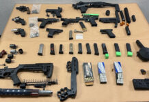 Felon arrested with firearms, suppressors, ammunition and methamphetamine