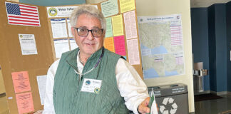 Who Got Out to Vote? Joseph Eaton drops his ballot in the box at the City of Watsonville Civic Plaza voting station on June 2. (Tarmo Hannula/Pajaronian file)