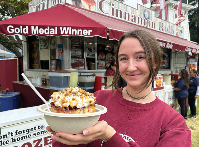 cinnamon roll lady