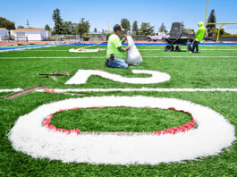Turf replacement begins at high schools