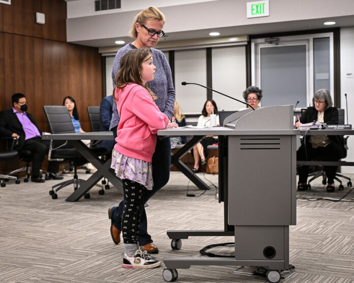 June, and her mother, Kathryn Carpenter, addressed Los Altos City Council Sept. 22 over playground surfacing concerns.
