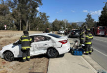 Photo story: Two injured in Freedom Boulevard crash