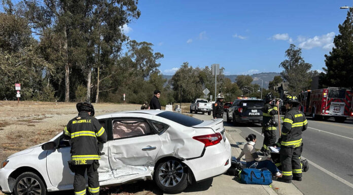 Photo story: Two injured in Freedom Boulevard crash