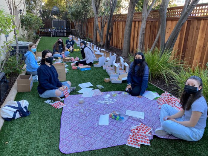 Mountain View High School’s STEAM club, above, held programs during the pandemic to support students living in underserved communities.