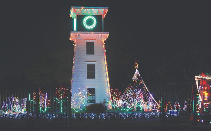 Rogers House christmas lights
